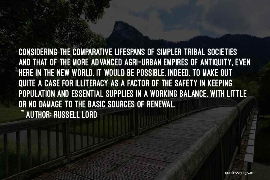 Comparative Quotes By Russell Lord