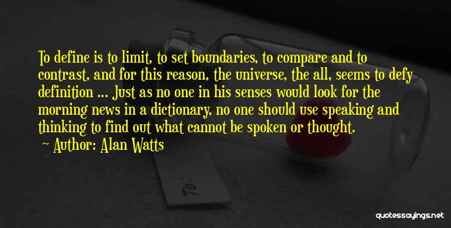 Compare Contrast Quotes By Alan Watts