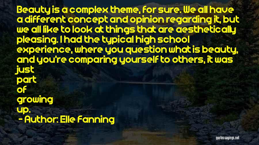 Comparing Beauty Quotes By Elle Fanning