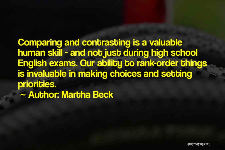 Comparing Contrasting Quotes By Martha Beck