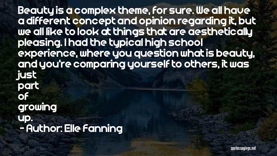 Comparing Others Quotes By Elle Fanning