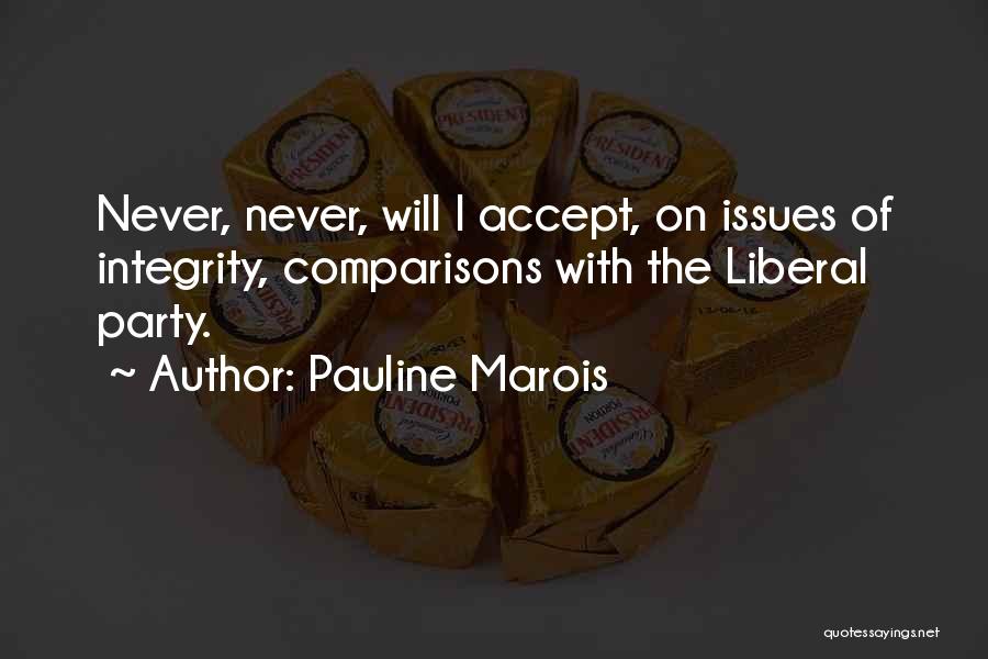 Comparisons Quotes By Pauline Marois