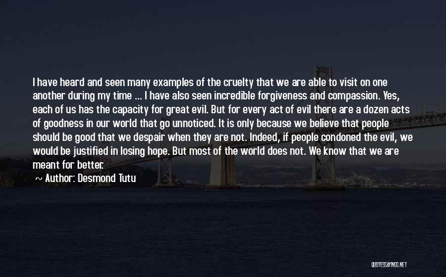 Compassion And Forgiveness Quotes By Desmond Tutu