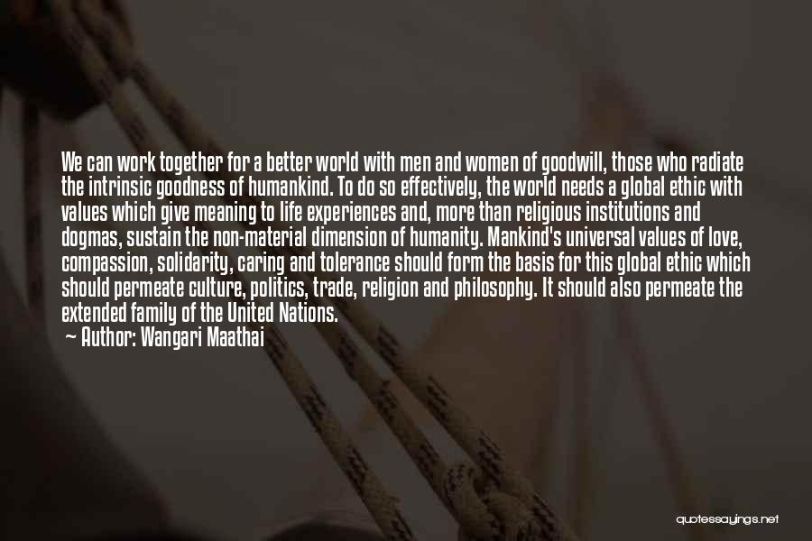 Compassion And Humanity Quotes By Wangari Maathai