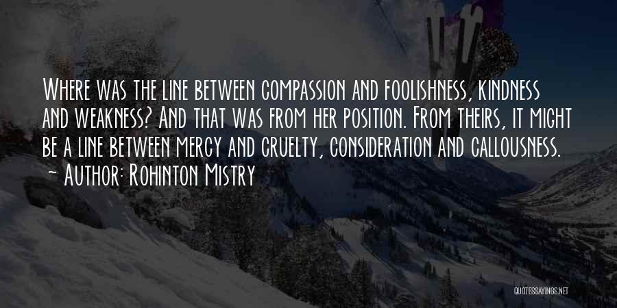 Compassion And Kindness Quotes By Rohinton Mistry