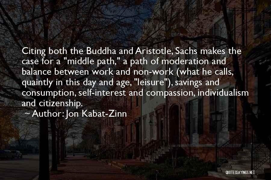 Compassion By Buddha Quotes By Jon Kabat-Zinn