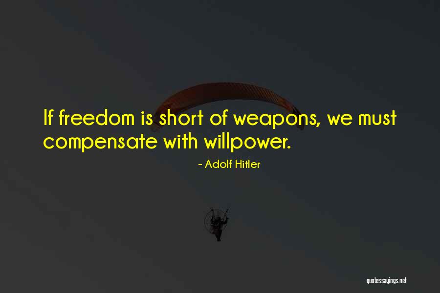 Compensate For Something Quotes By Adolf Hitler Compensate For Something Quotes By Adolf Hitler