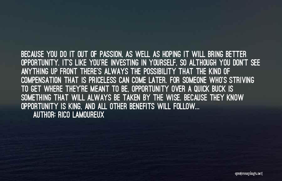 Compensation And Benefits Quotes By Rico Lamoureux