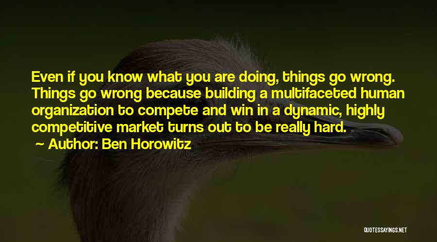 Compete To Win Quotes By Ben Horowitz