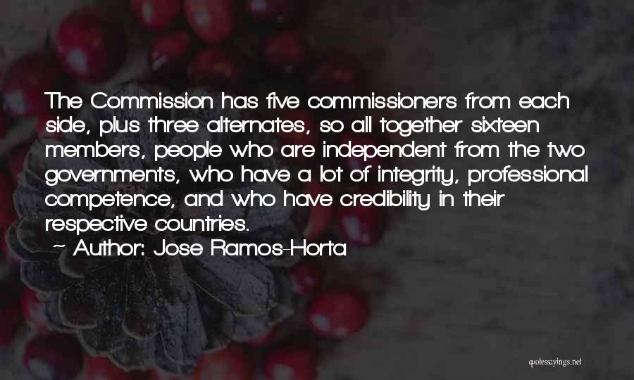 Competence Quotes By Jose Ramos-Horta