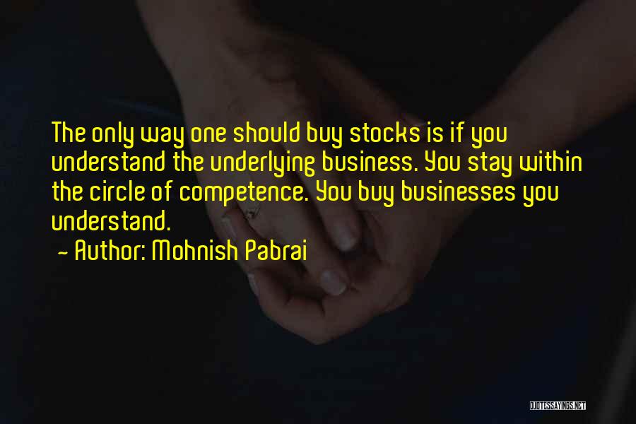 Competence Quotes By Mohnish Pabrai
