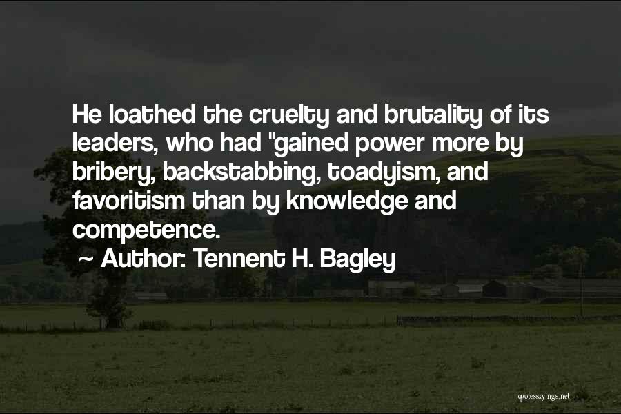 Competence Quotes By Tennent H. Bagley