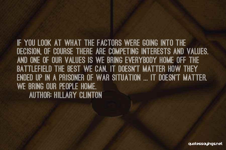 Competing Quotes By Hillary Clinton