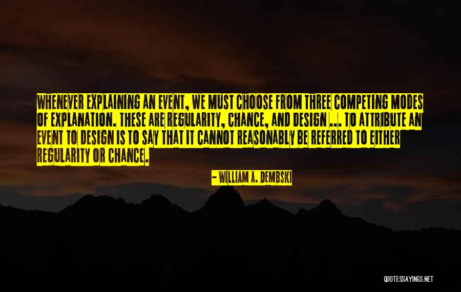 Competing With Others Quotes By William A. Dembski