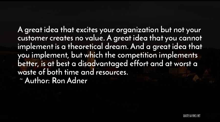 Competition Creates Quotes By Ron Adner