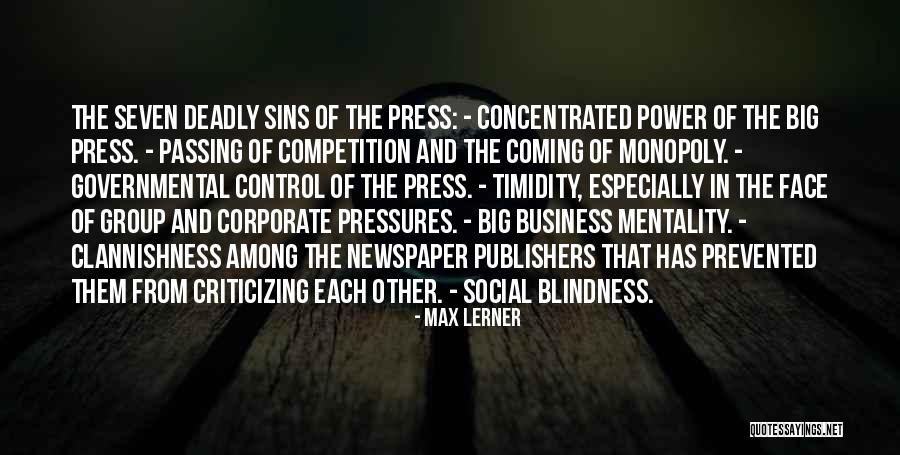 Competition In Business Quotes By Max Lerner Competition In Business Quotes By Max Lerner