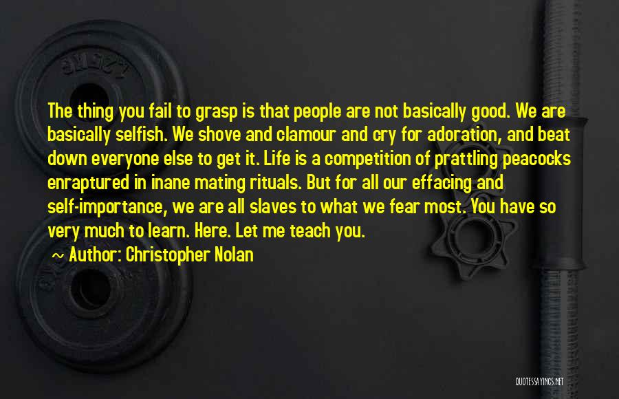 Competition In Life Quotes By Christopher Nolan