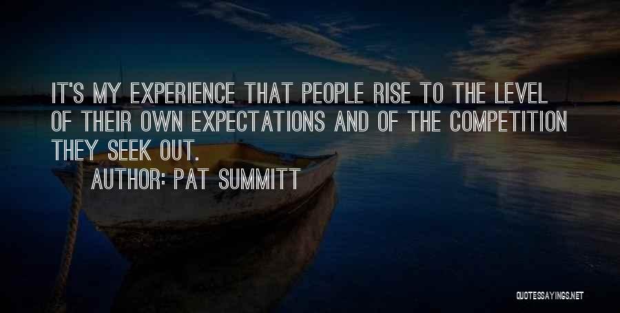 Competition Quotes By Pat Summitt