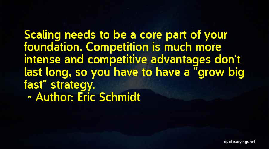 Competitive Advantages Quotes By Eric Schmidt