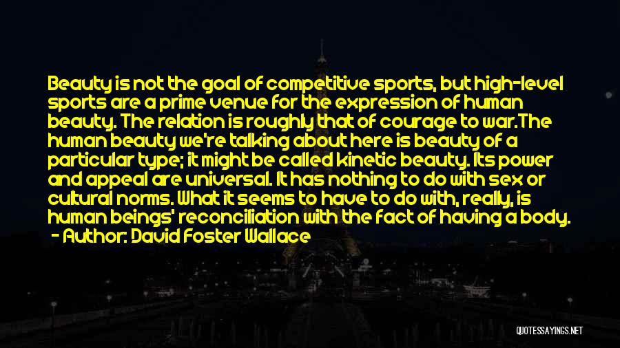 Competitive Sports Quotes By David Foster Wallace