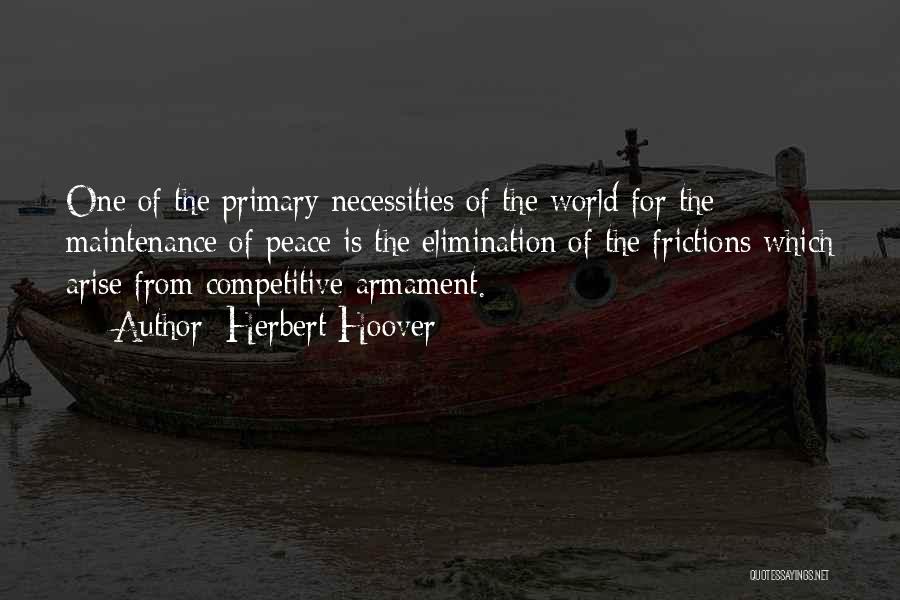 Competitive World Quotes By Herbert Hoover