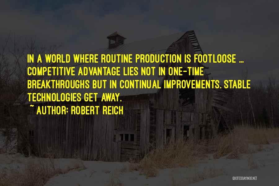 Competitive World Quotes By Robert Reich