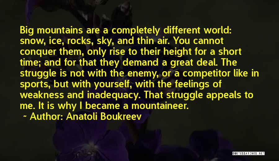 Competitor Quotes By Anatoli Boukreev