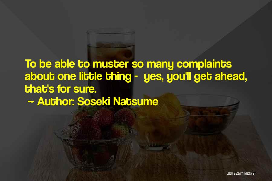 Complaints Quotes By Soseki Natsume