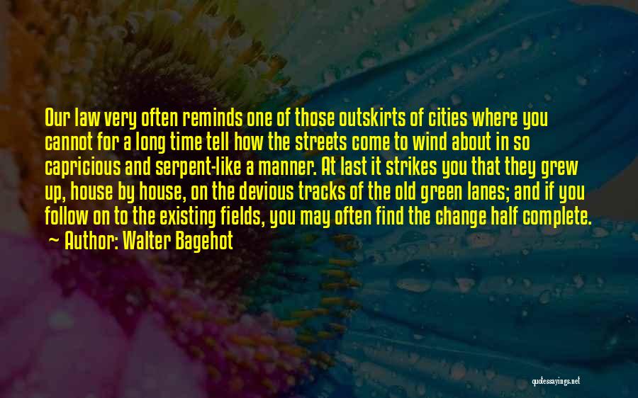 Complete Change Quotes By Walter Bagehot