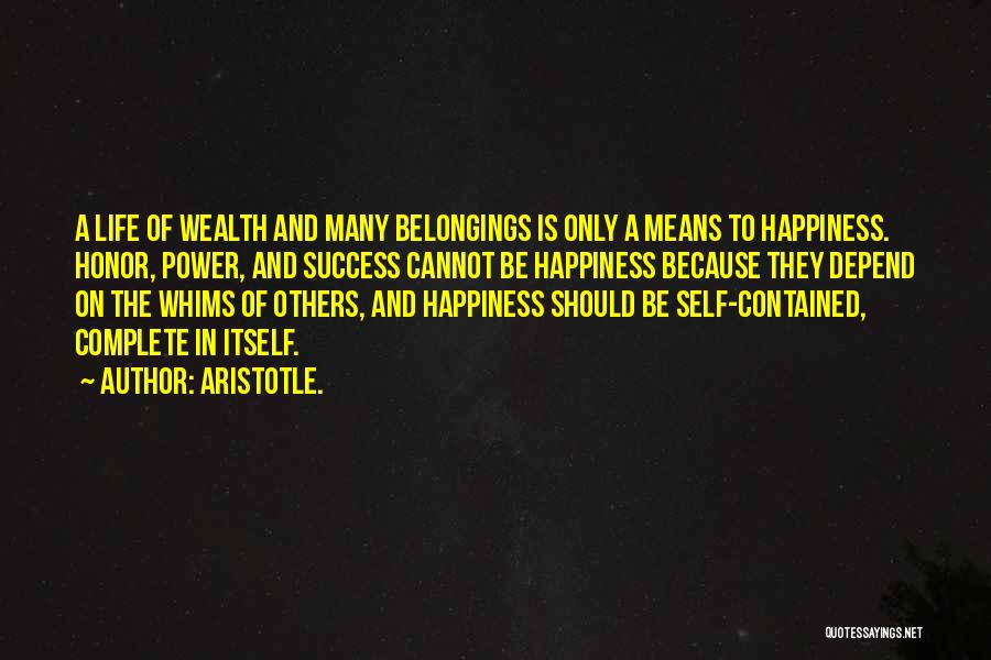 Complete Happiness Quotes By Aristotle.