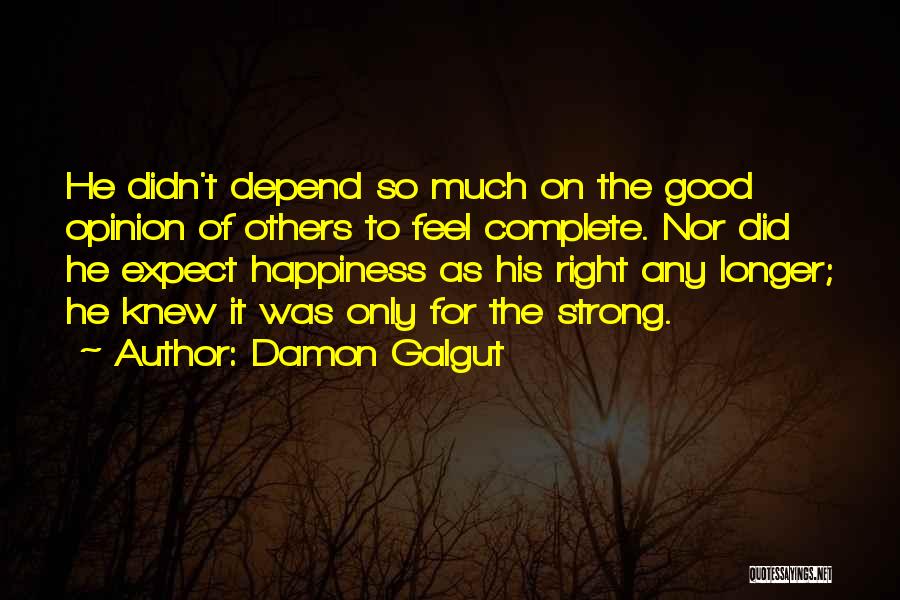 Complete Happiness Quotes By Damon Galgut