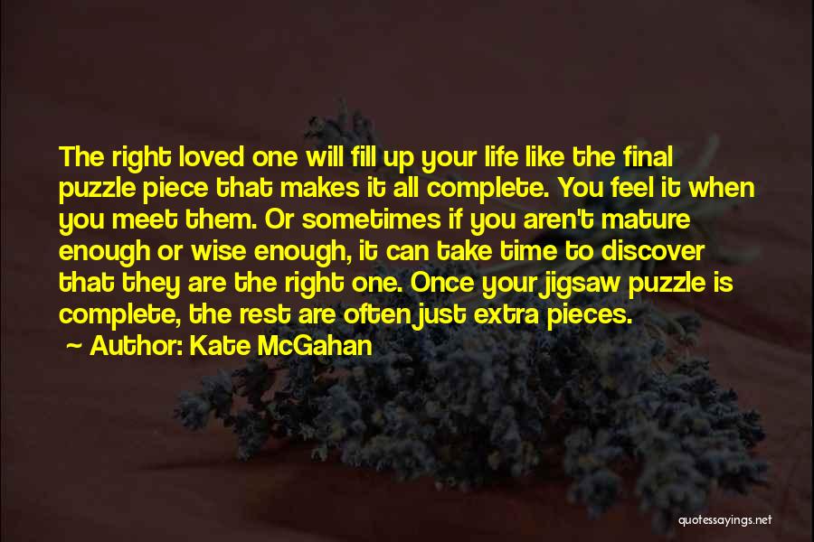 Complete Love Quotes By Kate McGahan