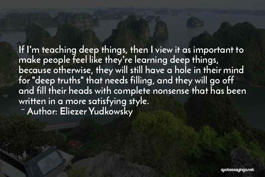 Complete Nonsense Quotes By Eliezer Yudkowsky