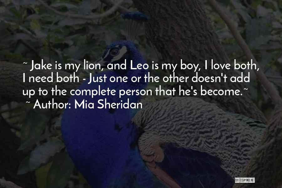 Complete Person Quotes By Mia Sheridan