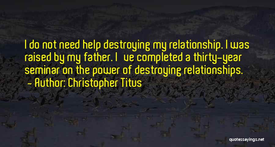Completed 1 Year Quotes By Christopher Titus
