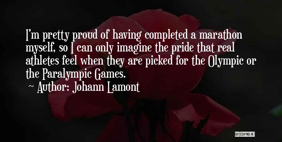 Completed Marathon Quotes By Johann Lamont