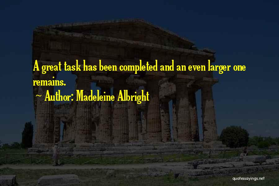 Completed Quotes By Madeleine Albright