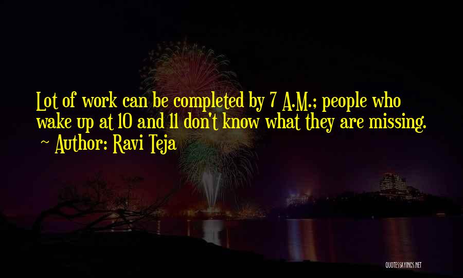 Completed Quotes By Ravi Teja