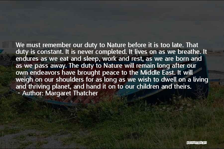 Completed Work Quotes By Margaret Thatcher