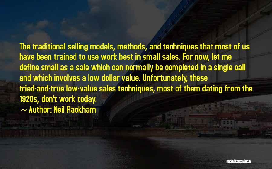 Completed Work Quotes By Neil Rackham