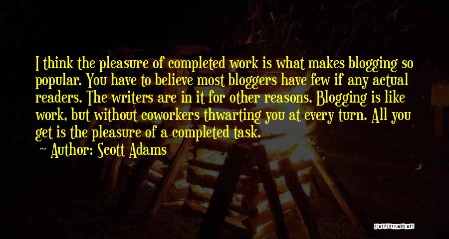 Completed Work Quotes By Scott Adams