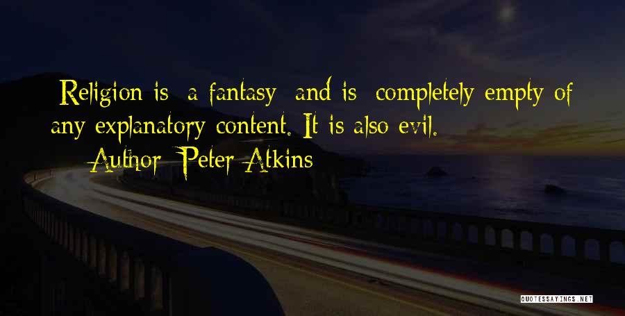 Completely Content Quotes By Peter Atkins