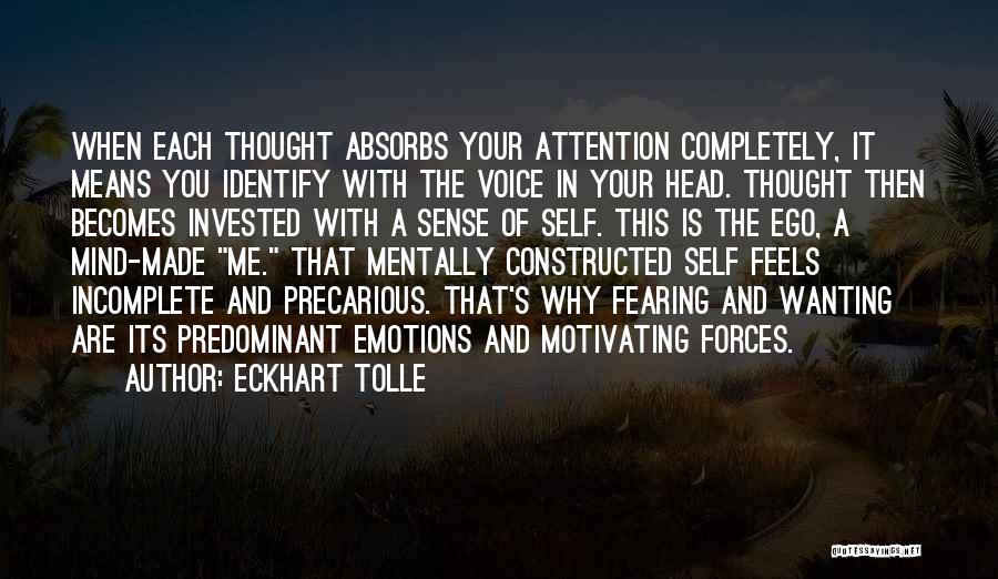 Completely Incomplete Quotes By Eckhart Tolle