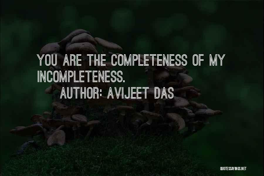 Completeness On Love Quotes By Avijeet Das