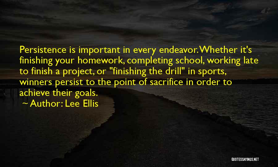 Completing A Project Quotes By Lee Ellis