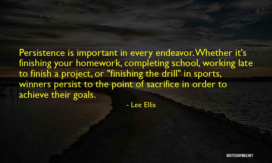 Completing A Project Quotes By Lee Ellis