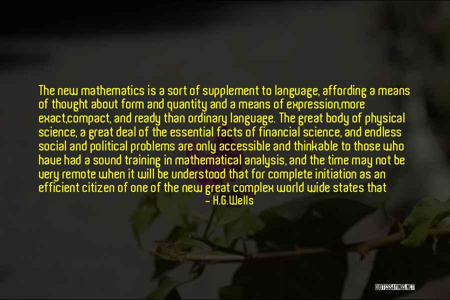 Complex Analysis Quotes By H.G.Wells Complex Analysis Quotes By H.G.Wells