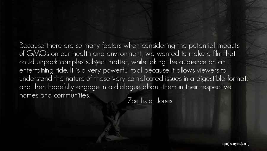 Complex Issues Quotes By Zoe Lister-Jones Complex Issues Quotes By Zoe Lister-Jones