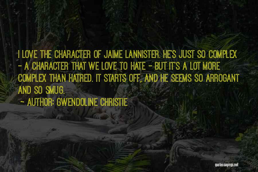 Complex Love Quotes By Gwendoline Christie