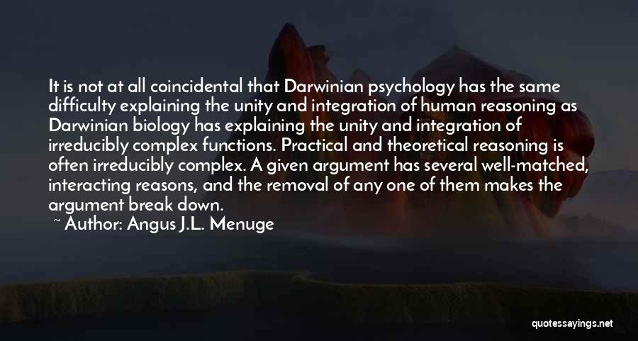 Complex Philosophy Quotes By Angus J.L. Menuge